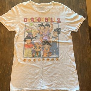 White Dragon Ball Z Graphic T-Shirt S